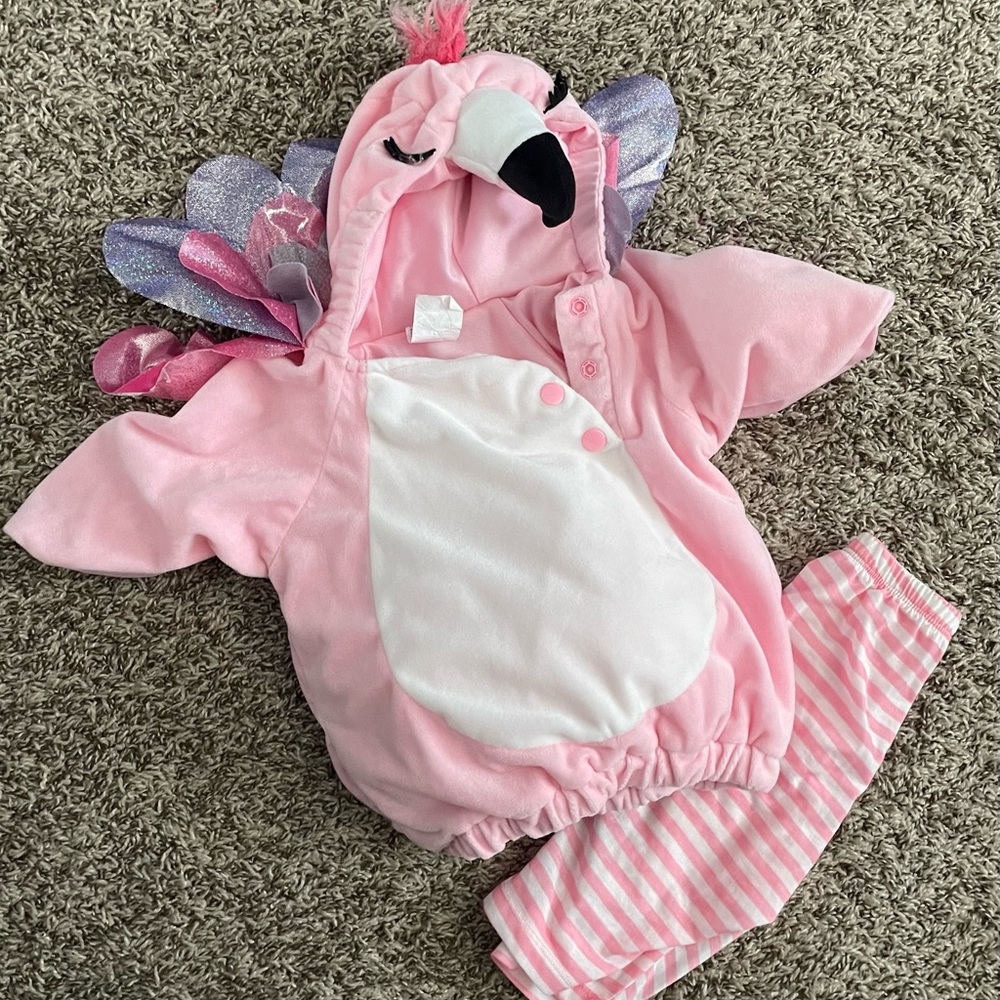 Baby Animal- Pink Flamingo Costume